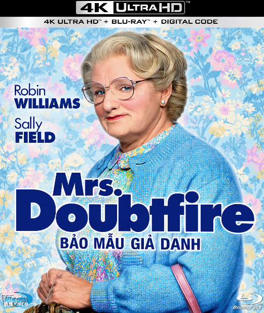 4KUHD-1156.Mrs Doubtfire 1993  BẢO MẪU GIẢ DANH  4K66G  (TRUE- HD 7.1 DOLBY ATMOS - DOLBY VISION) USA